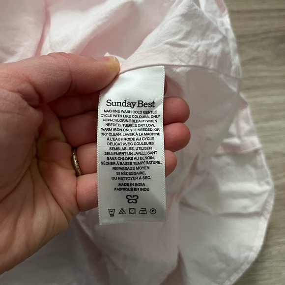 Aritzia Sunday Best Women’s  Martine Poplin Dress Light Pink - Size Small - Picture 7 of 10